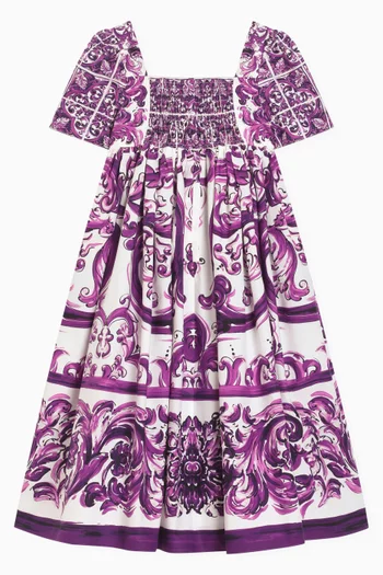 Majolica-print Maxi Dress