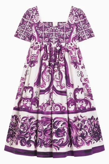 Majolica-print Maxi Dress