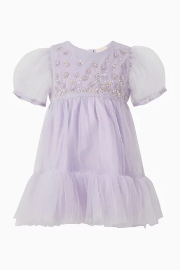 Bébé Orchid Radiance Dress in Tulle