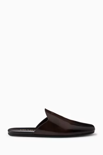 Sienna Mules in Brushed Leather