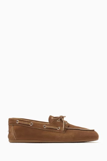 Boat Shoes in Faded Suede