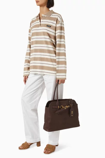 Aventure Top-handle Bag in Leather