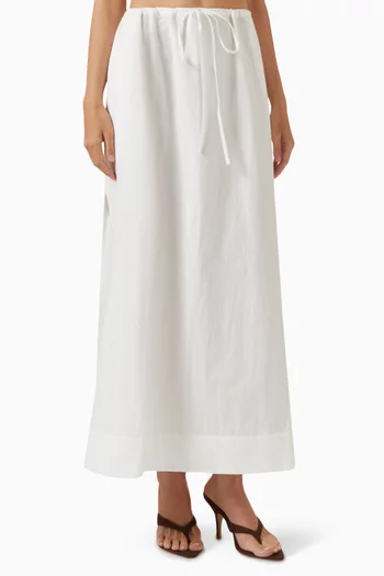 Kyoto Drawstring Maxi Skirt