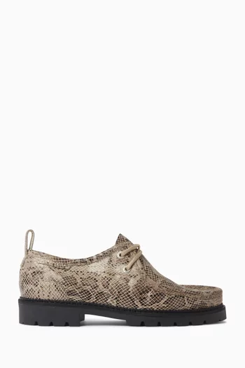 Moby Snake Boots in Leather