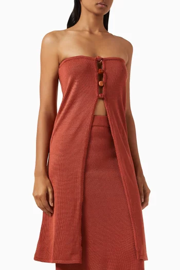 بلوزة مامو بلا حمالات