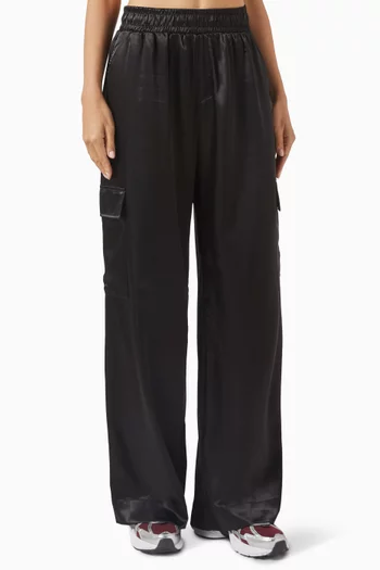 Cargo Pants in Satin
