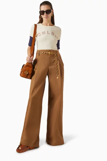 Wide-leg Pants in Cotton
