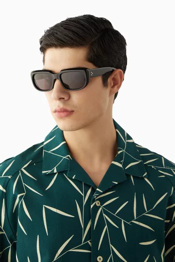 Sartet Rectangular Sunglasses in Acetate
