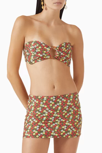 Tori Ties Bandeau Bikini Top