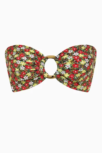 Tori Ties Bandeau Bikini Top
