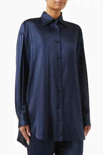 Button-up Shirt in Silk Blend