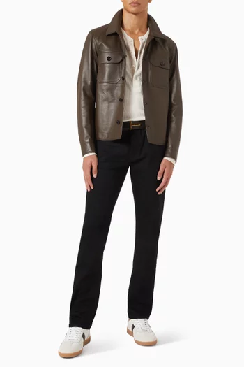 Outershirt in Leather