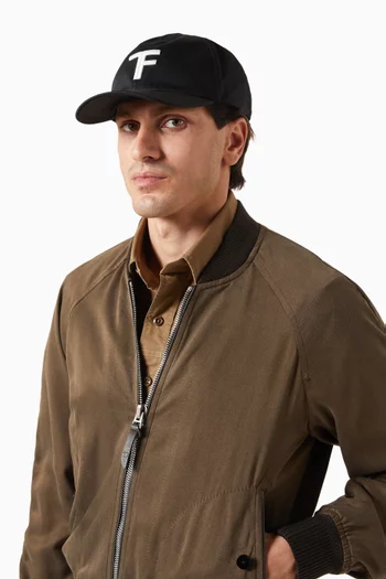 Logo-embroidered Baseball Cap in Canvas