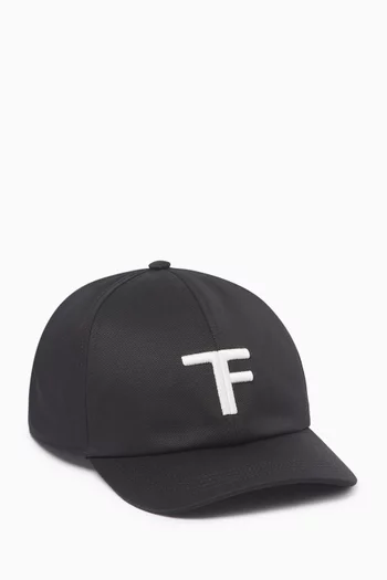 Logo-embroidered Baseball Cap in Canvas