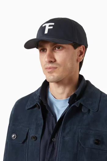 Logo-embroidered Baseball Cap in Canvas