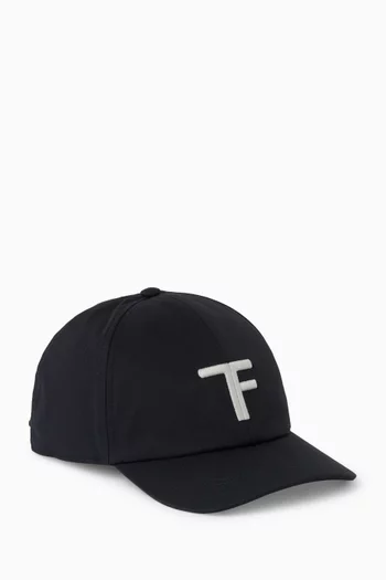 Logo-embroidered Baseball Cap in Canvas