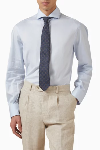 ربطة عنق بنقشة هيرنج بون حرير