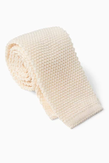 Knitted Tie in Silk