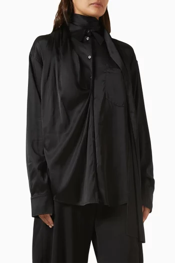 Layered Blouse in Satin