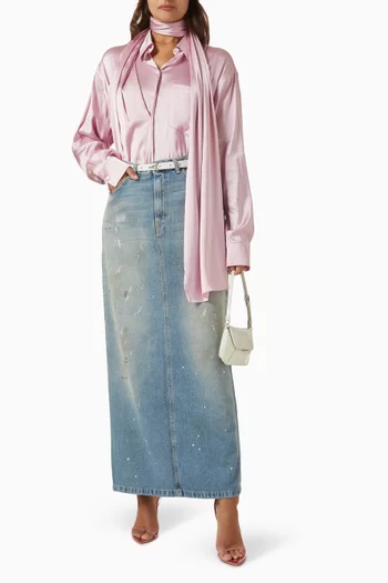 Layered Blouse in Satin