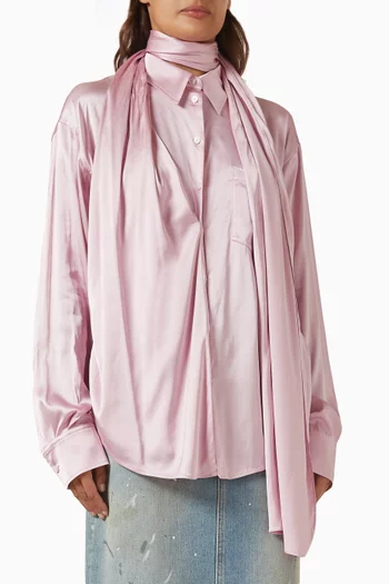Layered Blouse in Satin