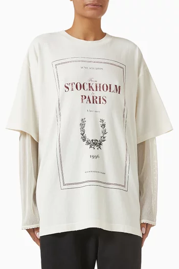 Layered T-shirt in Organic Cotton