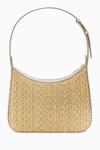 DG Shoulder Bag in Crochet Raffia