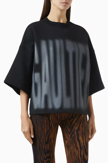 Printed Crop T-shirt in Cotton