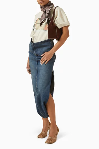 Oversized Printed T-shirt in Cotton