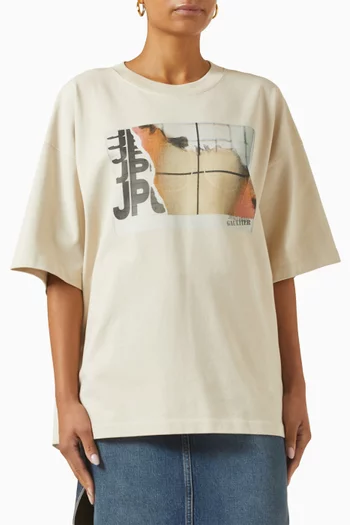Oversized Printed T-shirt in Cotton
