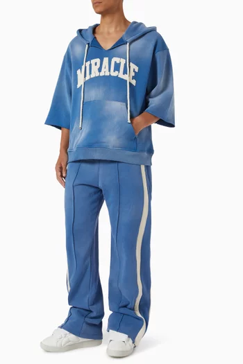 Miracle Cut Off Hoodie in Cotton Terry
