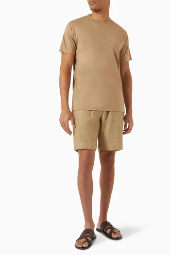 Drawstring Shorts in Linen