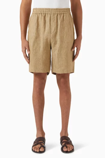 Drawstring Shorts in Linen
