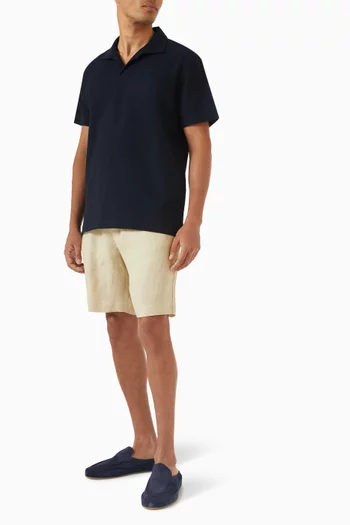 Drawstring Shorts in Linen