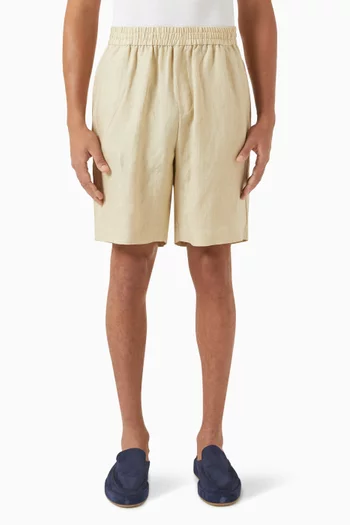 Drawstring Shorts in Linen