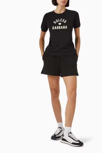 Crystal-logo T-shirt in Jersey