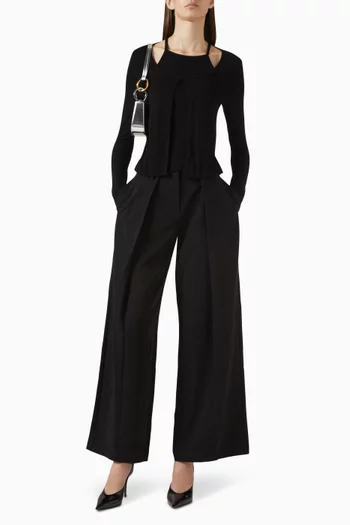 بنطال ترانسيند بقصة ساق واسعة