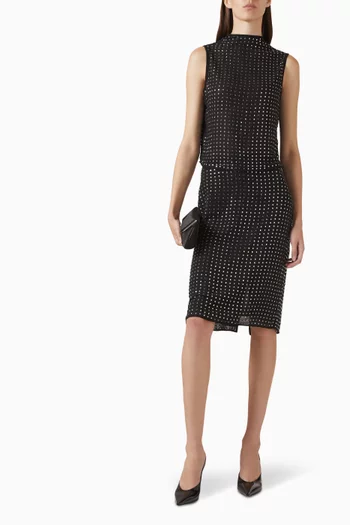 Stardust Embellished Top in Mesh