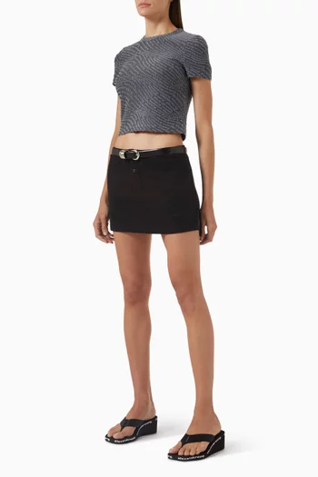 تي شيرت بيبي بأكمام قصيرة وشعار الماركة جاكار