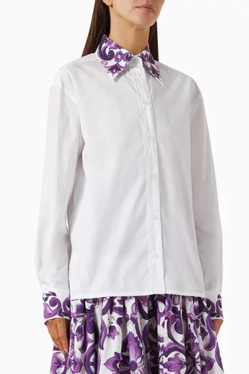 Majolica-print Shirt in Cotton