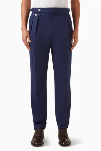 بنطال بطيات غابردين