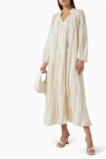 Metal-chord Tiered Kaftan