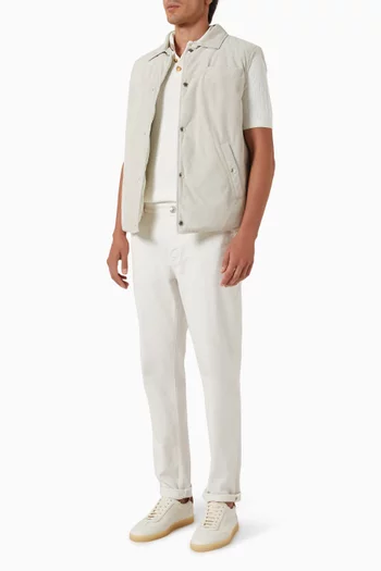 Garment-dyed Pants in Denim