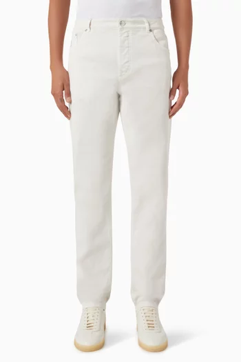 Garment-dyed Pants in Denim