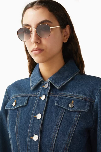 Lost Legacy Round Sunglasses in Metal