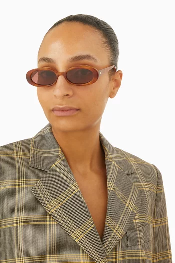 Outta Love Oval Sunglasses