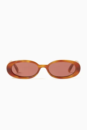 Outta Love Oval Sunglasses