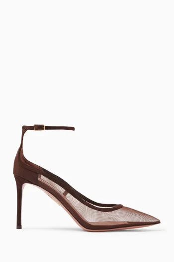 Love Affair 85 Pumps in Mesh & Suede
