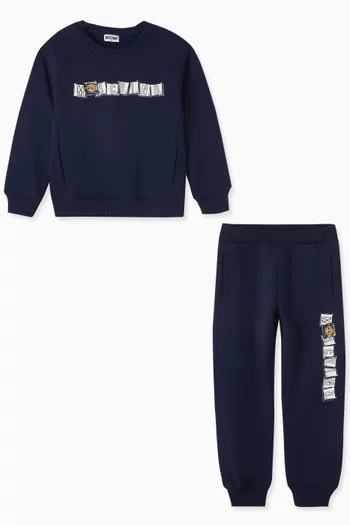 Bear Logo Tracksuit in Cotton