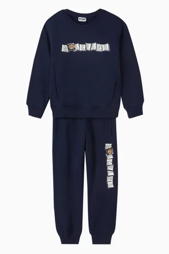 Bear Logo Tracksuit in Cotton